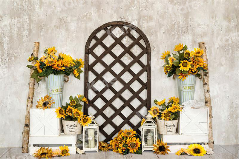 Kate Spring/Summer Sunflower Backdrop Flowers for Photography