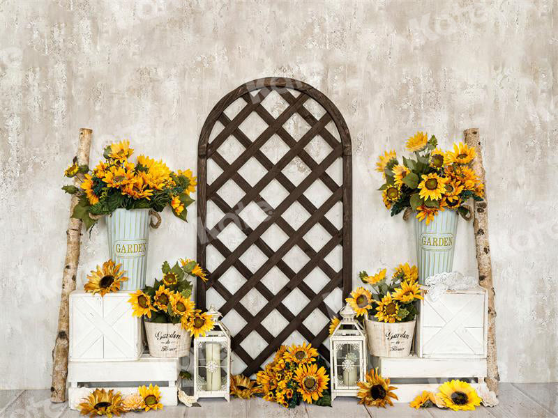 Kate Spring/Summer Sunflower Backdrop Flowers for Photography