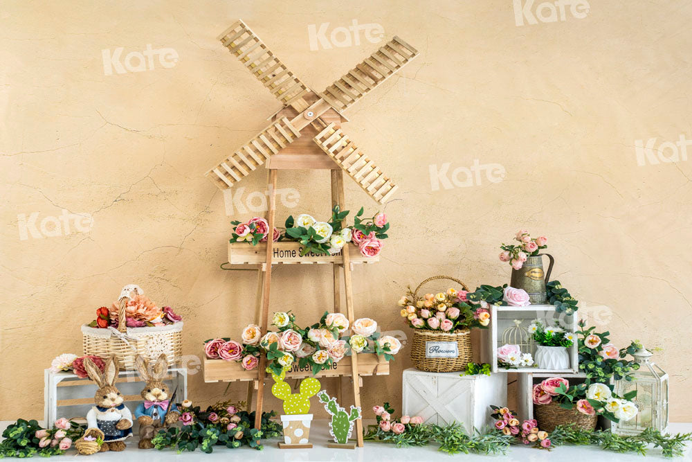 Kate Spring Windmill Backdrop Flowers Designed by Emetselch