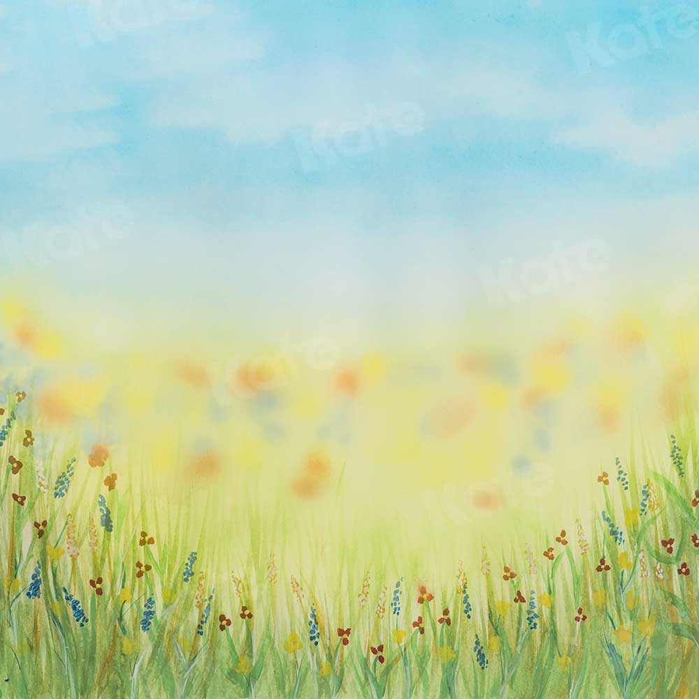 Kate Spring painting Backdrop designed by Veronika Gant