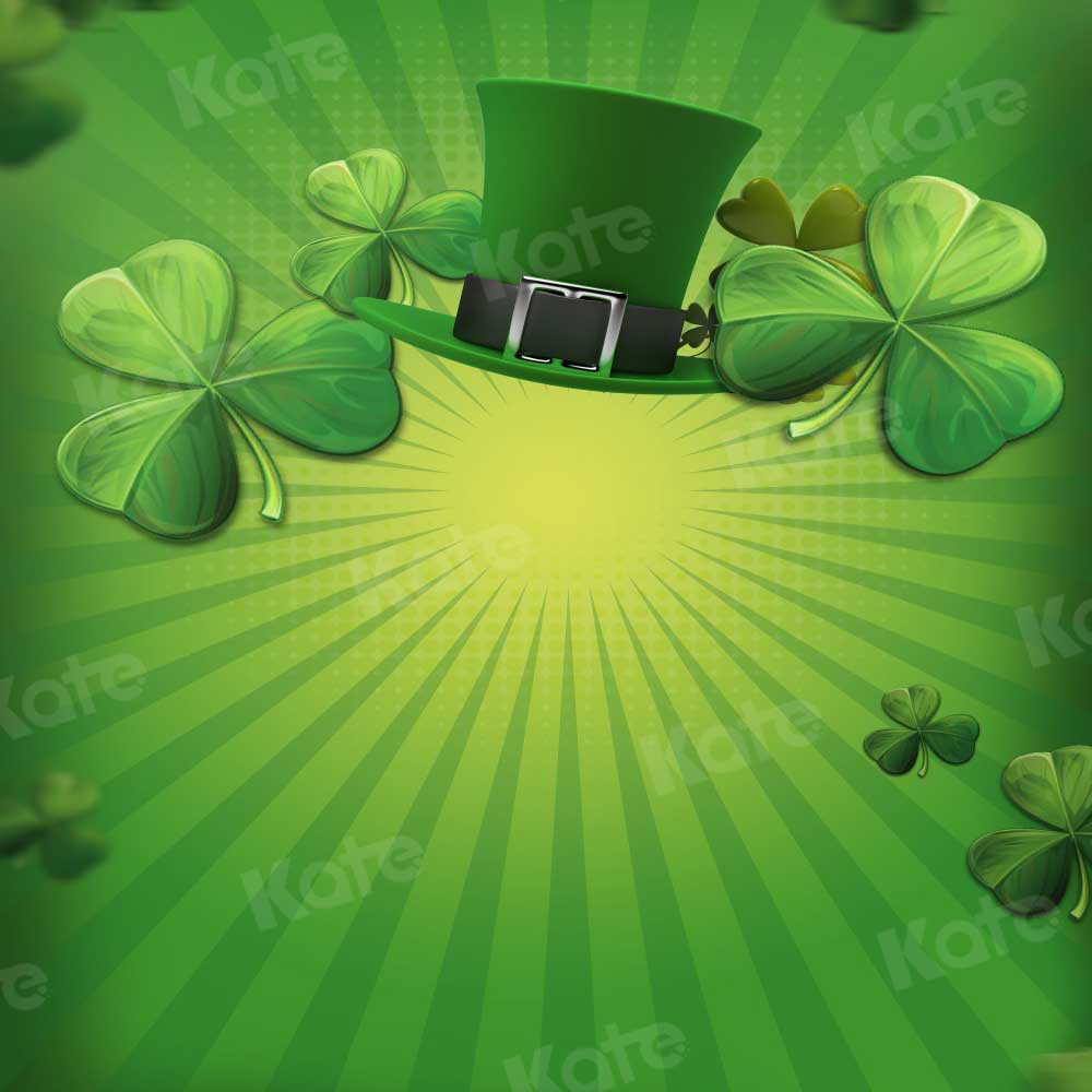 Kate St. Patrick's Day Backdrop Clover for Photography