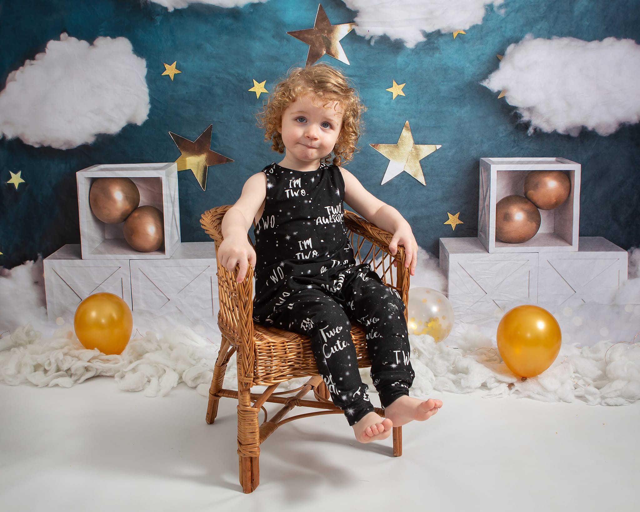 RTS Kate Stars Clouds Birthday Backdrop Cake Smash Designed By Rose Abbas
