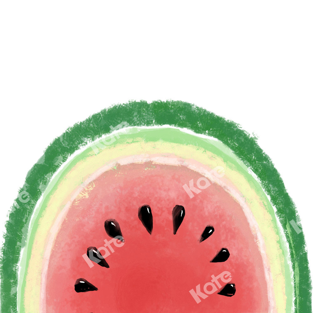 Kate Summer Watercolor Watermelon Backdrop Designed by Uta Mueller Photography