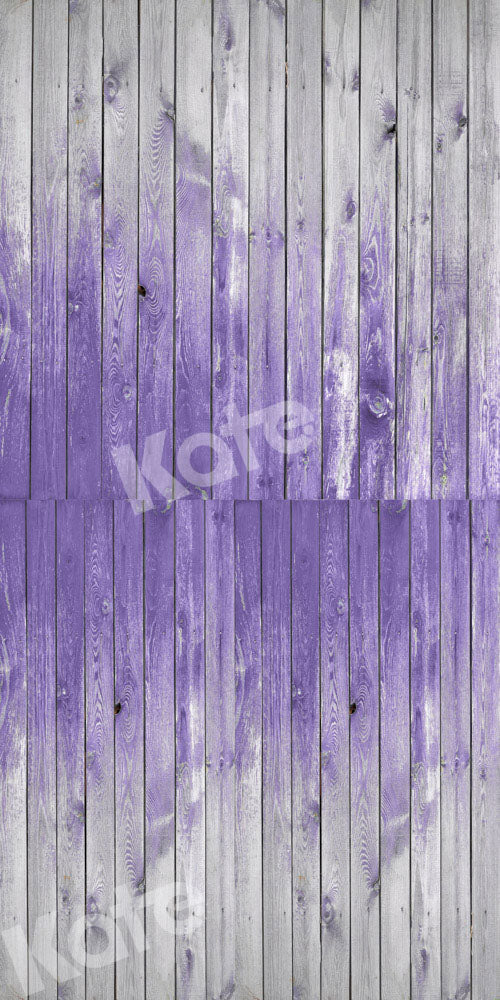 Kate Sweep Wood Splicing Backdrop Part Purple Designed by Chain Photography