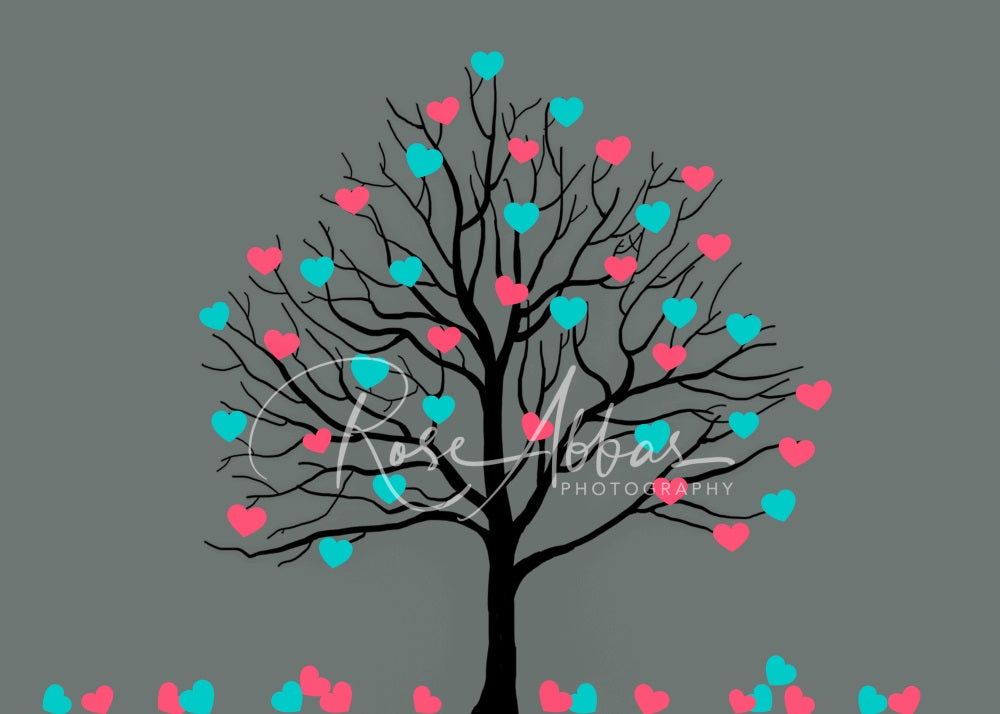 Kate Valentine's Day Backdrop Heart Tree Designed By Rose Abbas