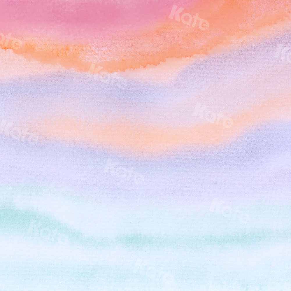 Kate Watercolor Macarons Backdrop Abstract Textured Designed by Kate Image
