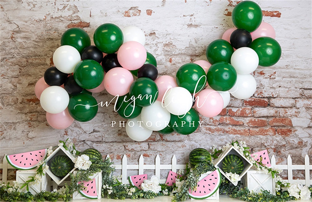 Kate Watermelon Rush Backdrop for Photography Designed by Megan Leigh Photography