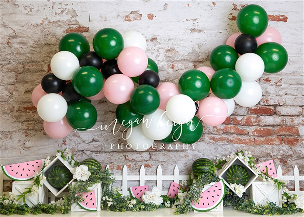 Kate Watermelon Rush Backdrop for Photography Designed by Megan Leigh Photography