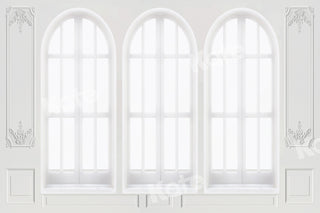 Kate White Bright Windows Printed Backdrop Designed by Chain Photography