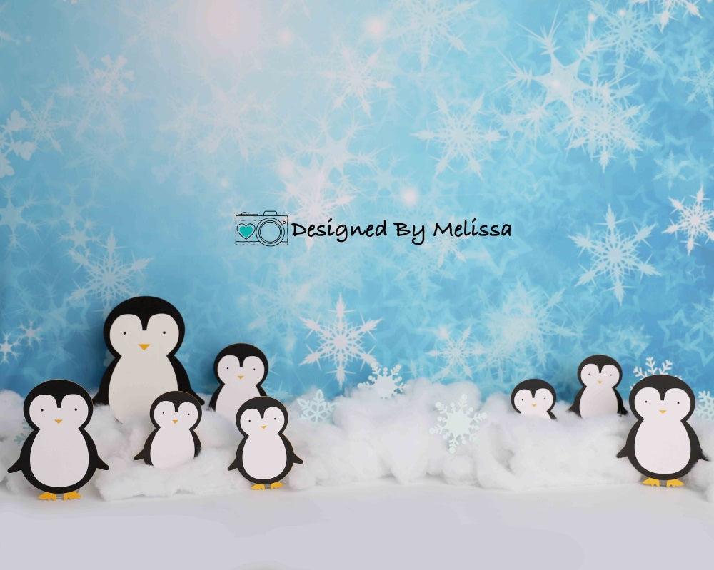 Kate Winter Penguins Backdrop Designed by Melissa King