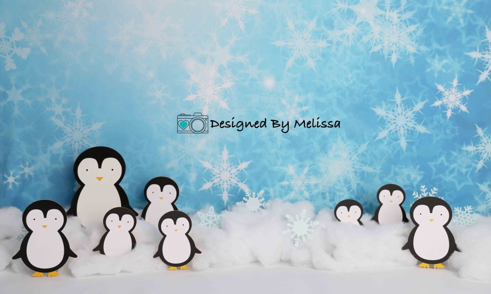 Kate Winter Penguins Backdrop Designed by Melissa King