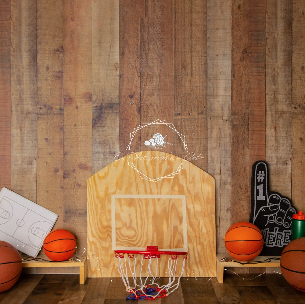 Kate Wood Basketball Boy Backdrop for Photography Designed by Jenna Onyia