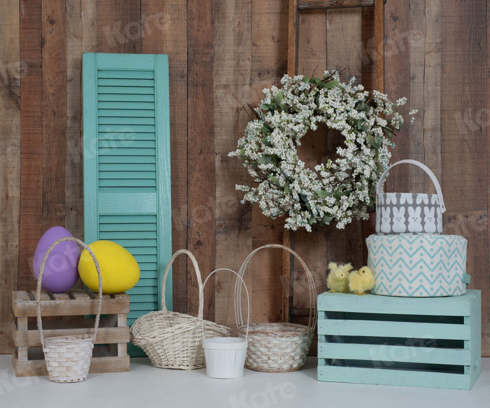 Kate Wood Wall Flowers Easter Decorations Spring Backdrop for Photography Designed by Tyna Renner