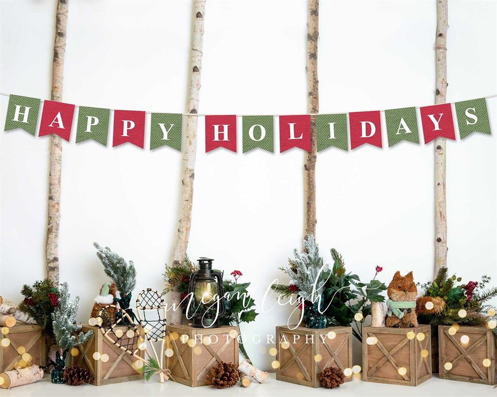 Kate Woodland Holiday Backdrop for Photography Designed by Megan Leigh Photography