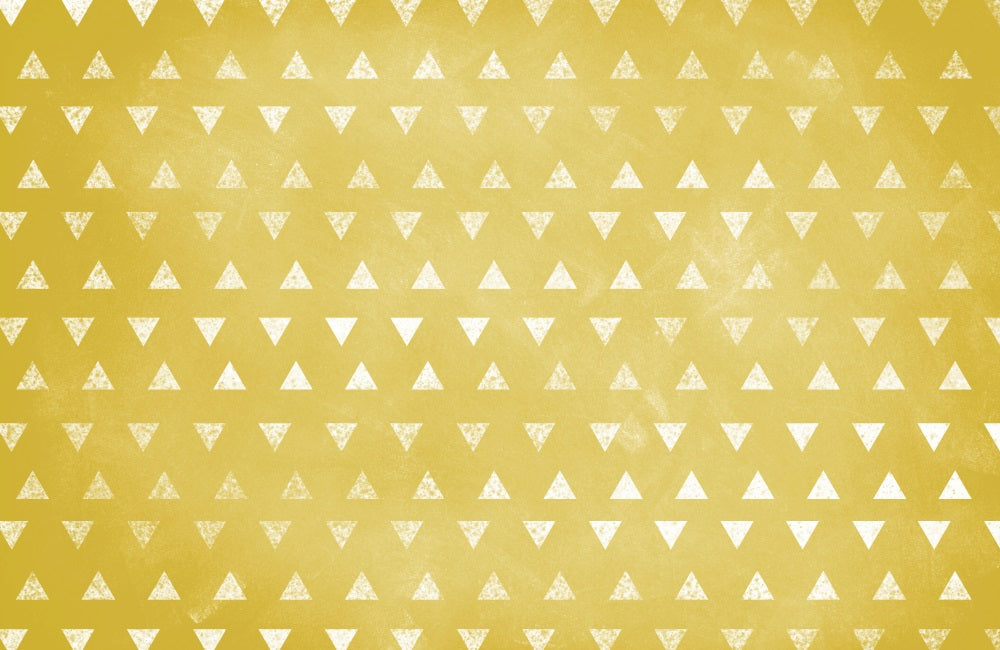 Kate Yellow Triangle Pattern Backdrop Designed By Krystle Mitchell Photography