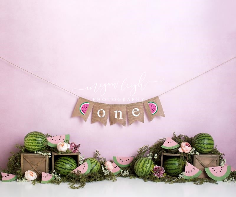Kate 1st Birthday Watermelon Backdrop Designed by Megan Leigh Photography