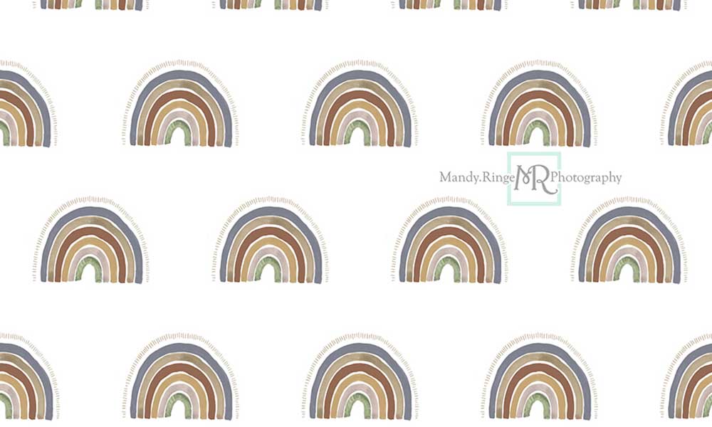 Kate Boy Boho Backdrop Rainbow Pattern Designed by Mandy Ringe Photography