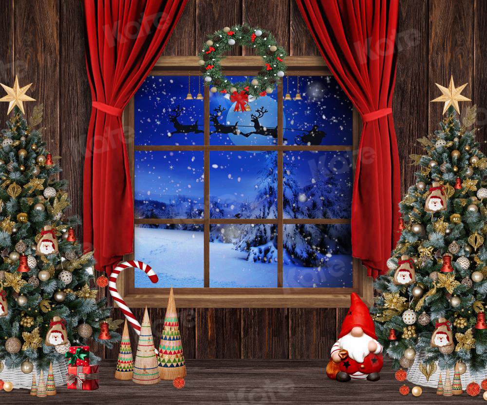 RTS Kate Christmas Trees Window Backdrop Designed by Chain Photography