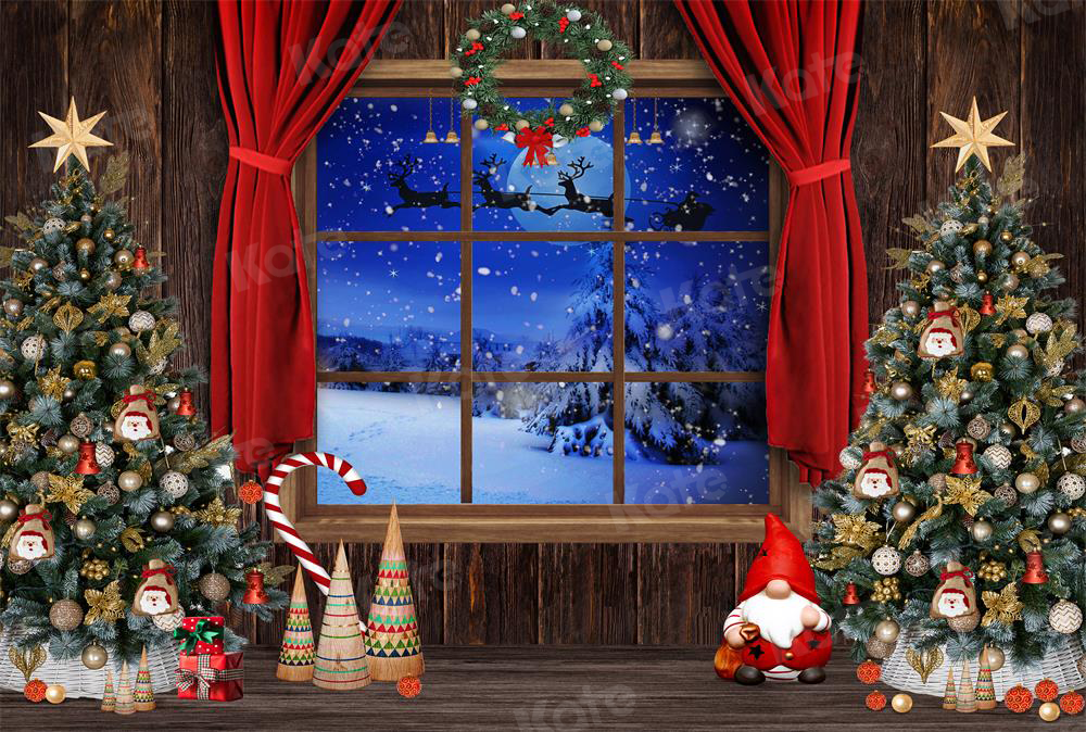 RTS Kate Christmas Trees Window Backdrop Designed by Chain Photography
