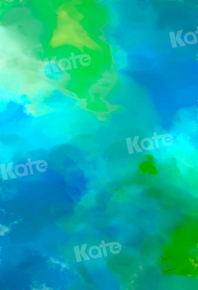 Kate Color Abstract Backdrop Blue Green Designed by Kate Image