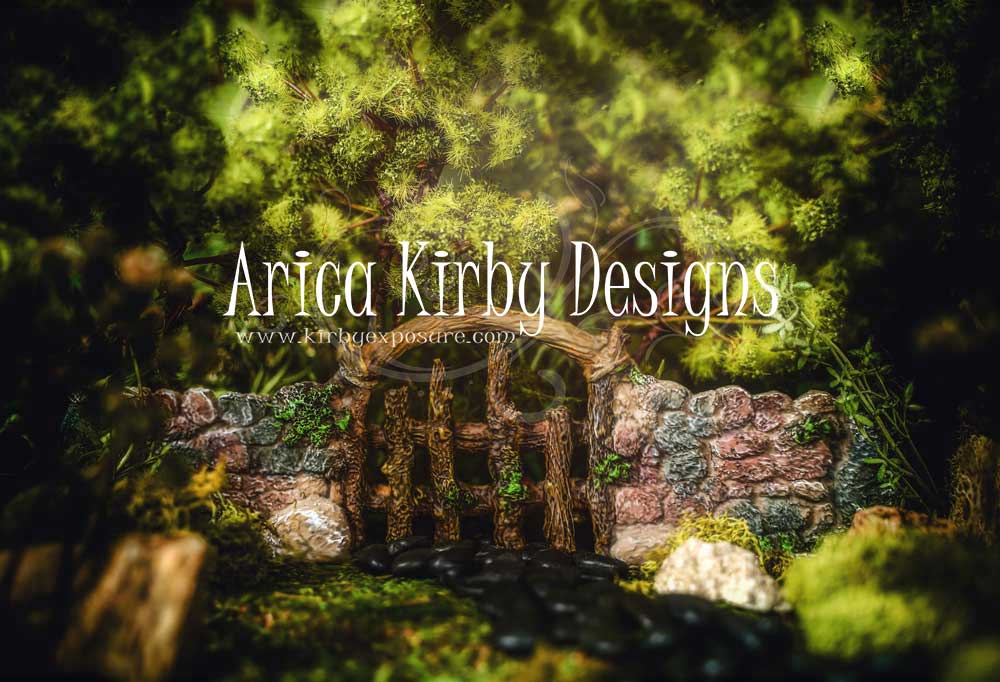 Kate Fairy Forest Gate Spring Backdrop Designed By Arica Kirby