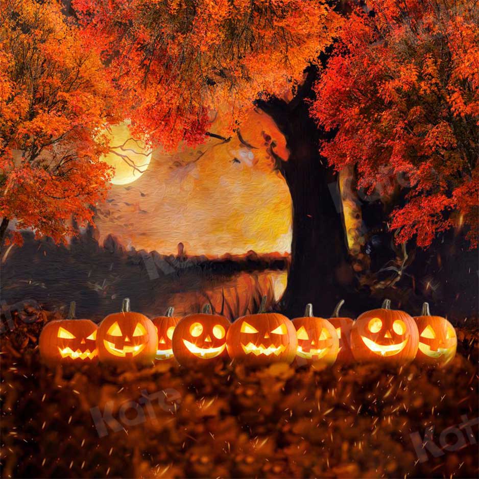 Kate Halloween Pumpkin Fall Backdrop for Photography
