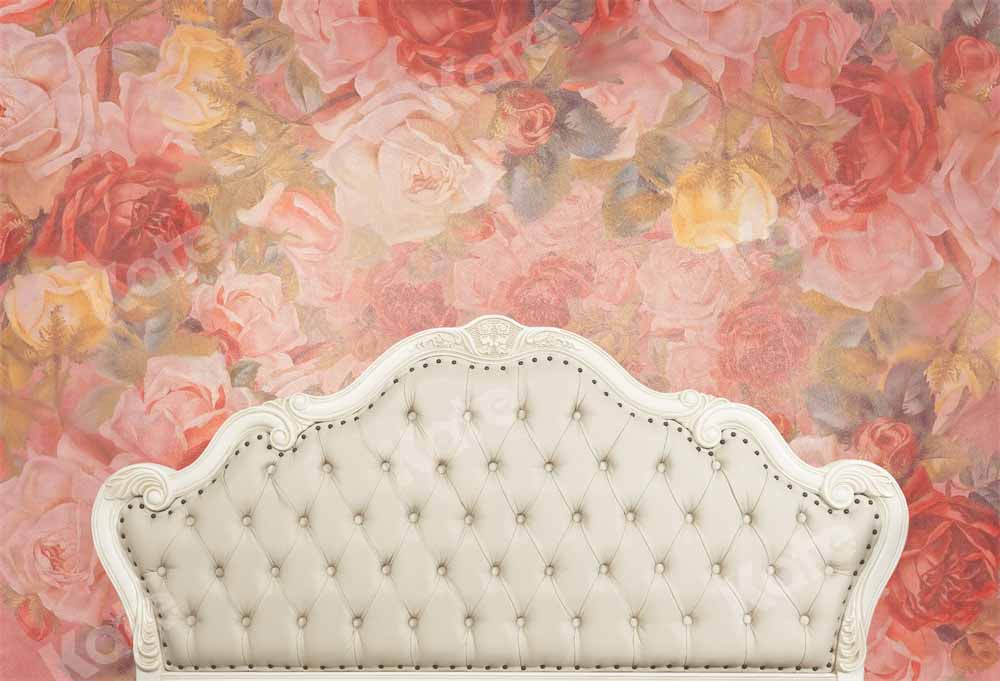 Kate Headboard Valentine's Day Backdrop Designed by Chain Photography