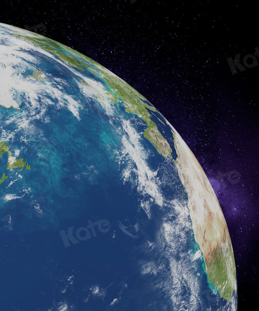 Kate Night Sky Earth Backdrop Designed by Chain Photography