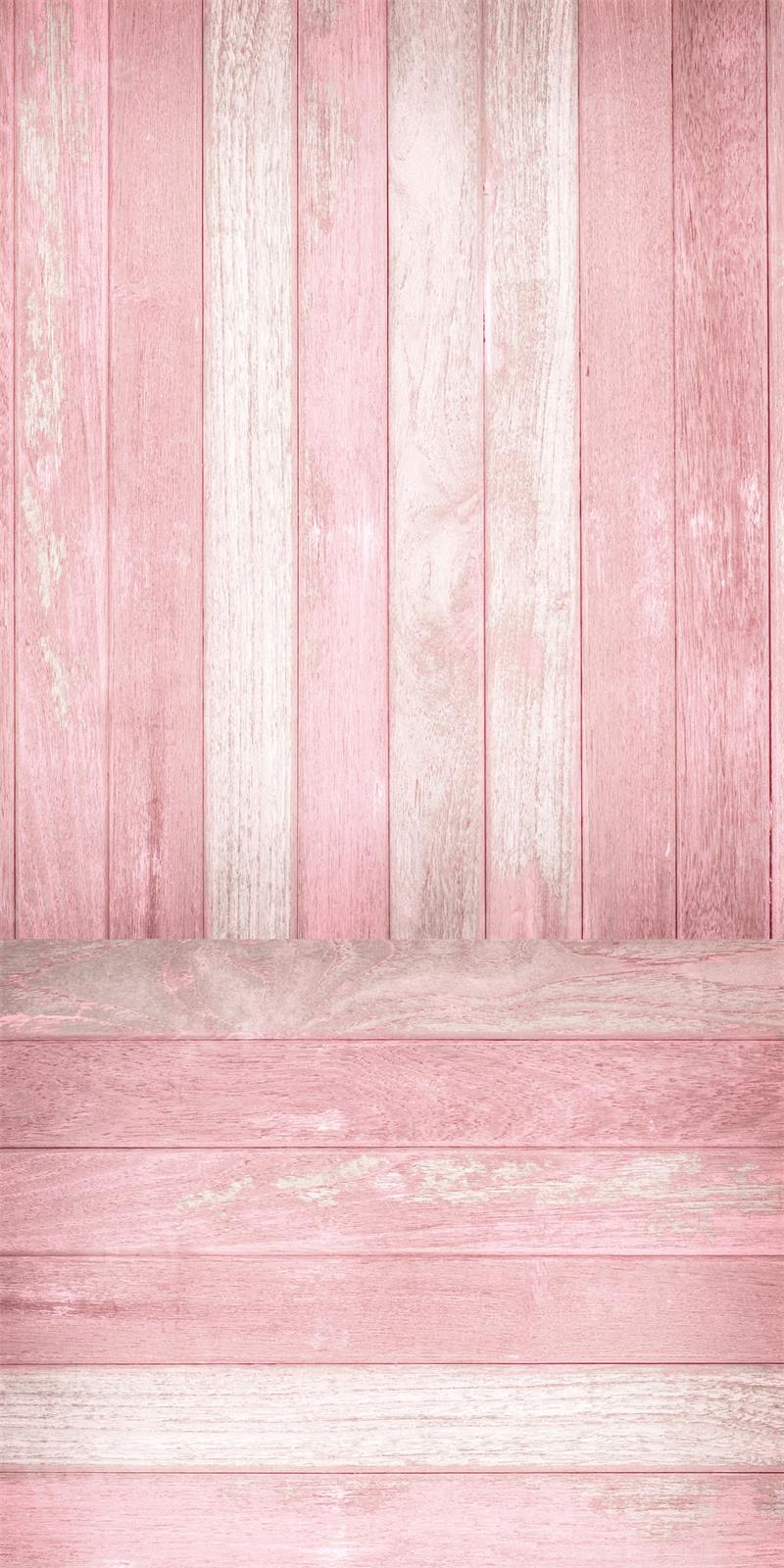 Kate Pink White Wooden Backdrop Board Stitching for Photography