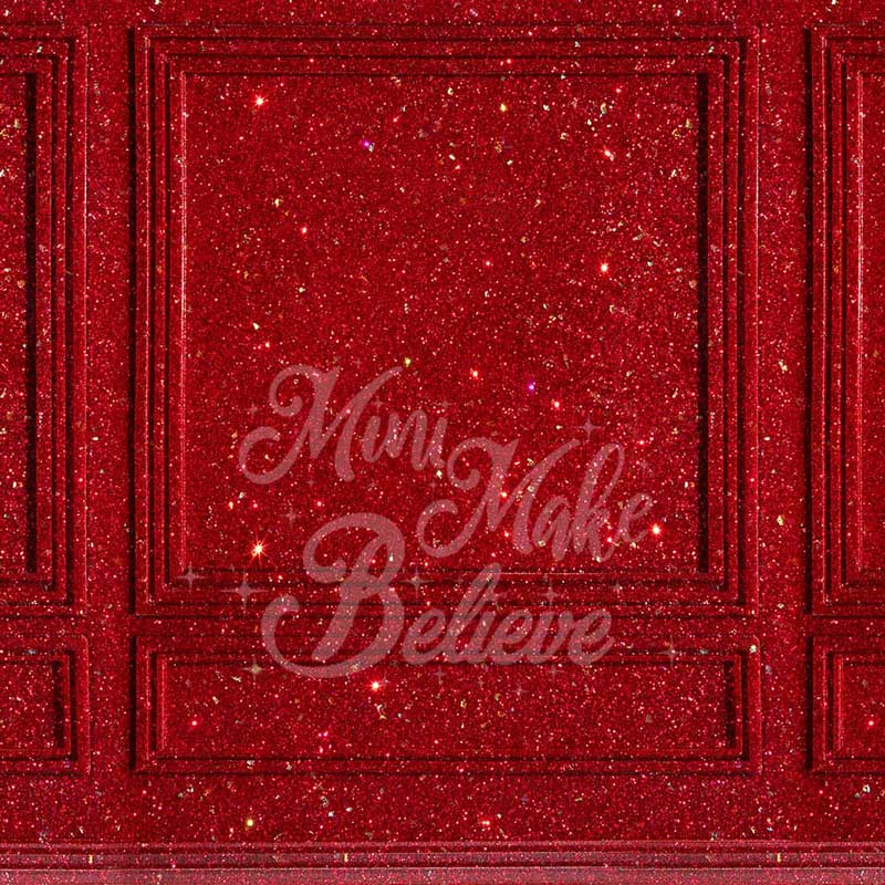 Kate Red Shiny Wall Backdrop Designed by Mini MakeBelieve