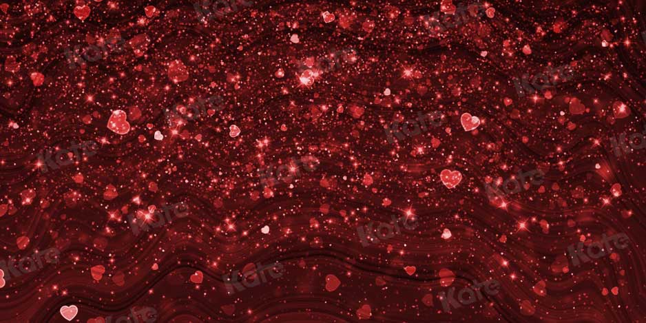 Kate Red Valentine's Day Backdrop Shining Love for Photography
