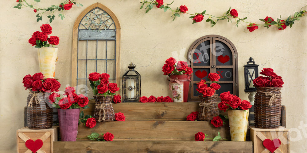 Kate Romantic Valentine's Day Backdrop Rose Designed by Emetselch