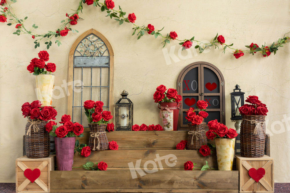 Kate Romantic Valentine's Day Backdrop Rose Designed by Emetselch