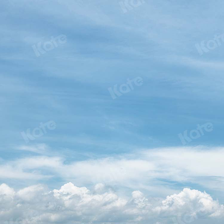 Kate Summer Scenery White Clouds Blue Sky Backdrop Designed by Kate Image