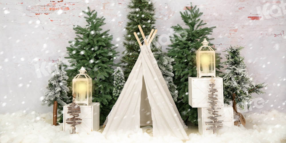 Kate Snow Tent Christmas Backdrop Designed by Emetselch