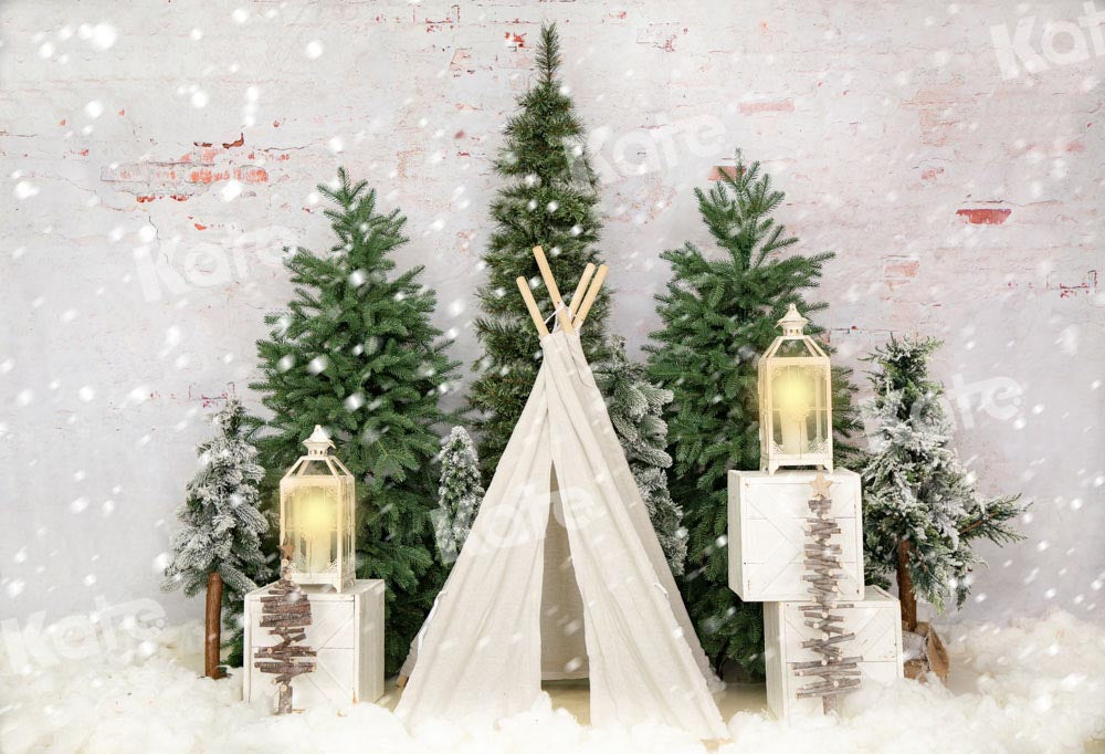 Kate Snow Tent Christmas Backdrop Designed by Emetselch