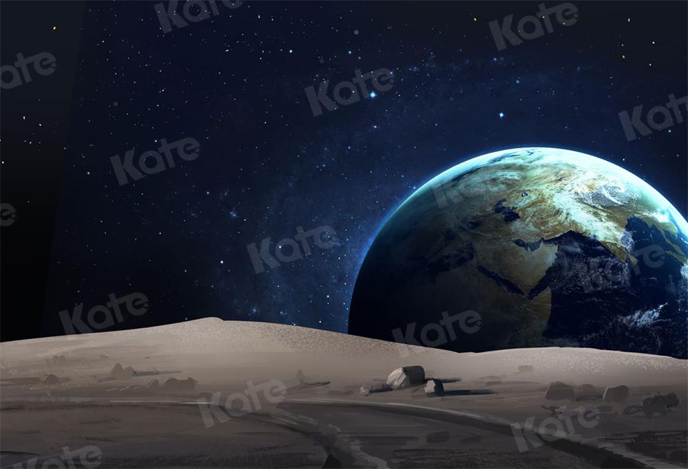 Kate Space Backdrop Blue Earth Planets for Photography