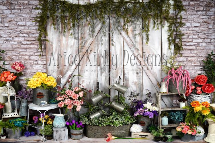 Kate Spring Blooms Flower Decorations Backdrop Designed By Arica Kirby