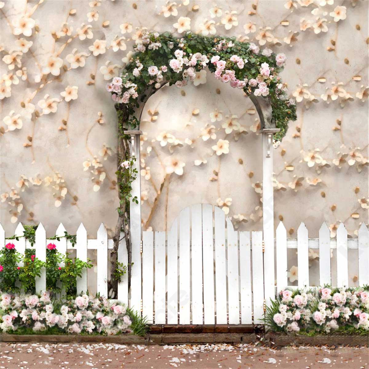 Kate Spring/mother's Day Flowers Arch Floral Wall Backdrop for Photography