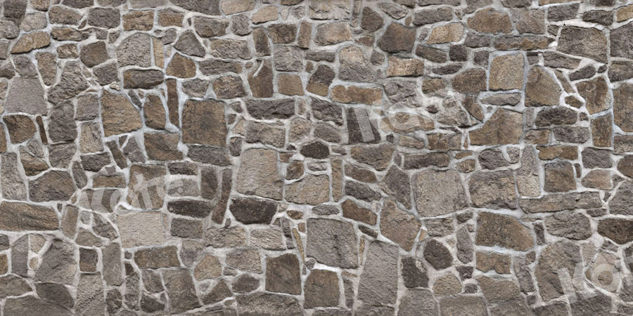 Rustic Natural Stone Wall Backdrop