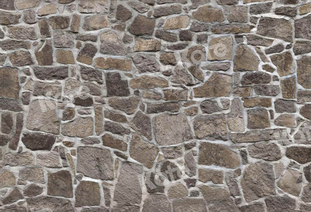 Rustic Natural Stone Wall Backdrop
