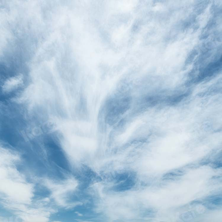 Kate Summer Blue Sky Scenery White Clouds Backdrop Designed by Kate Image
