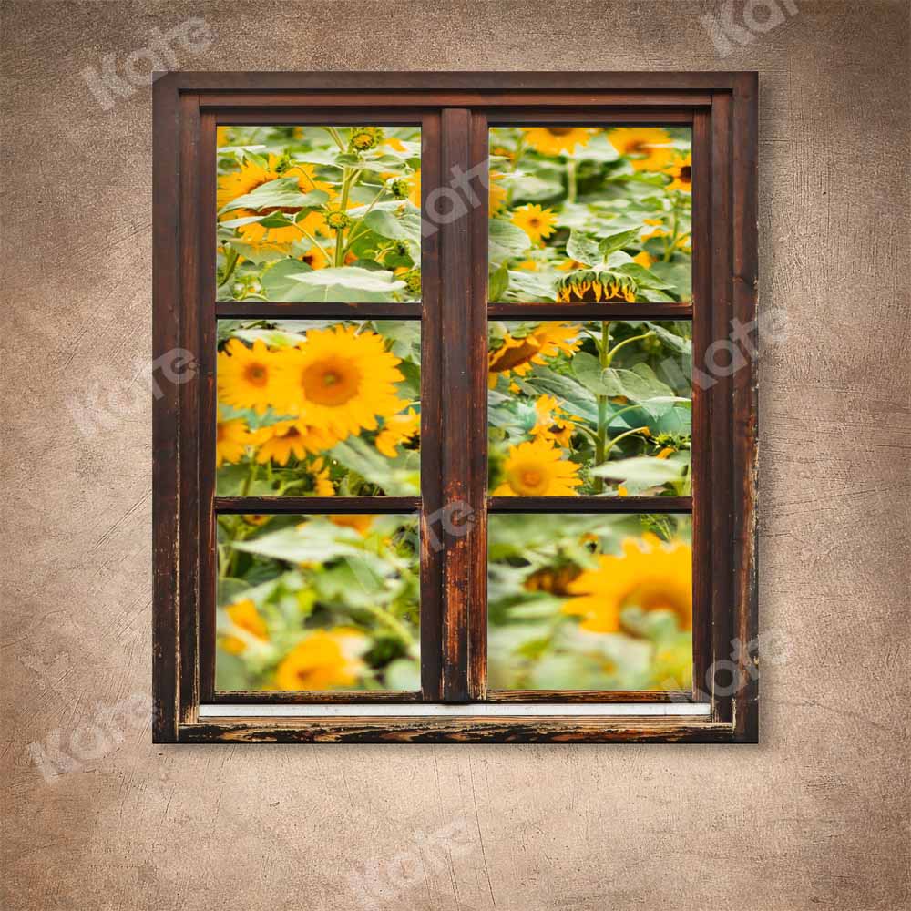 Kate Sunflower Window Backdrop Abstract Texture Designed by Chain Photography