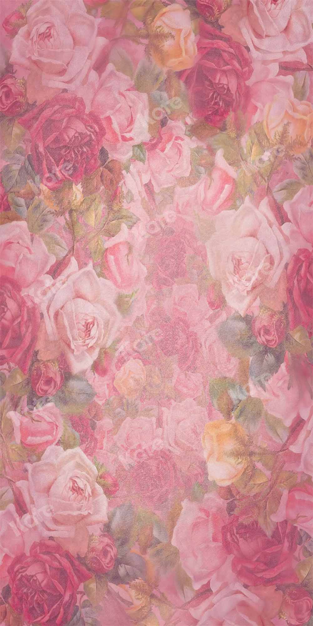 Kate Valentine's Day Abstract Backdrop Retro Hand Painted Designed by GQ