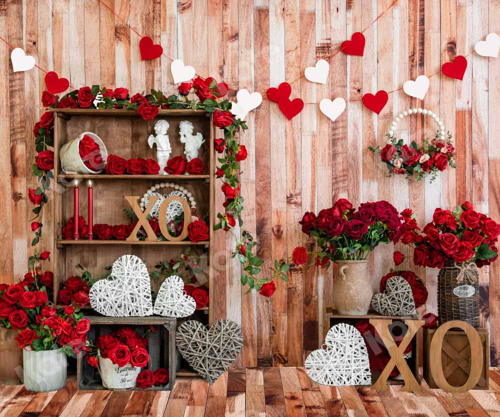 Kate Valentine's Day Backdrop Flower Room Designed by Emetselch