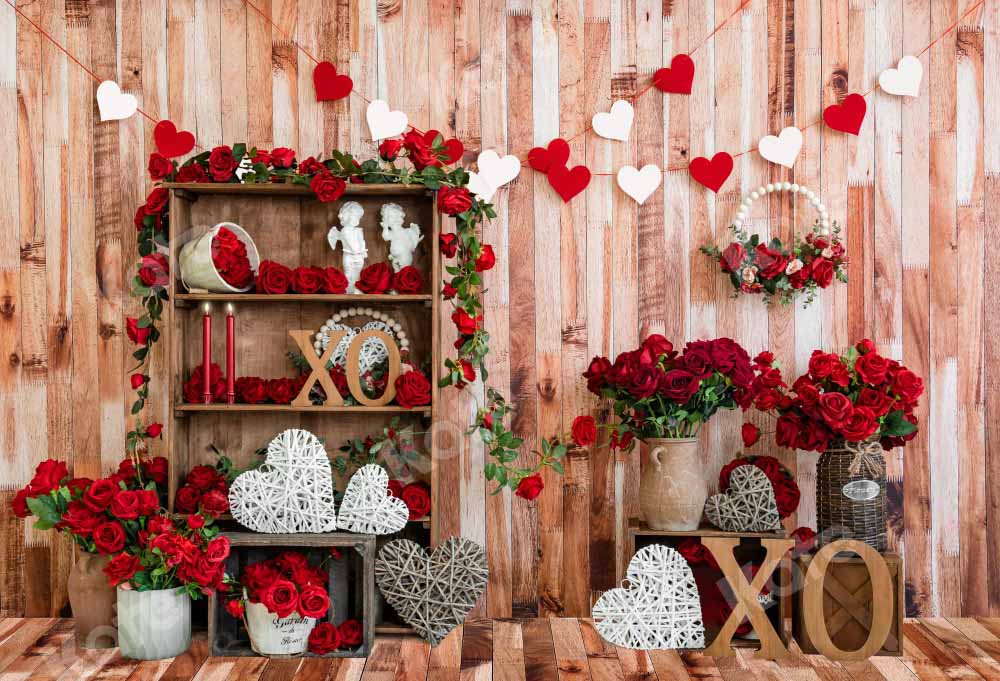 Kate Valentine's Day Backdrop Flower Room Designed by Emetselch
