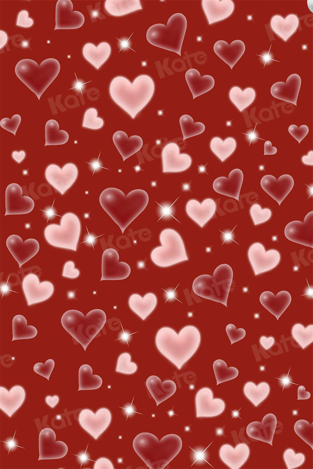 Kate Valentine's Day Backdrop Red Sweet Heart Love for Photography