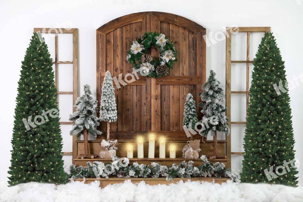 Kate White Christmas Backdrop Snow Designed by Emetselch