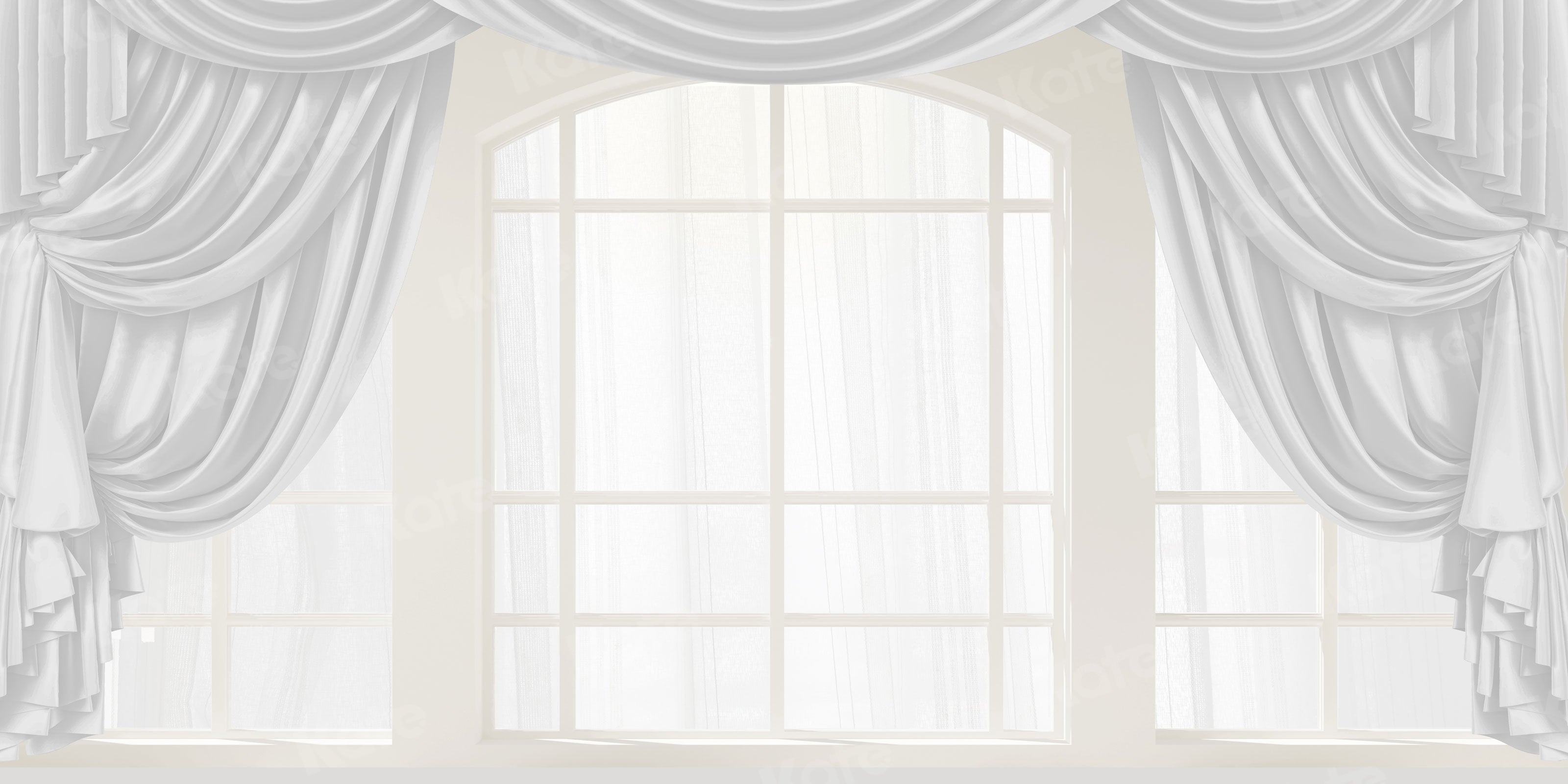 Kate White Window Backdrop Curtains For Photography