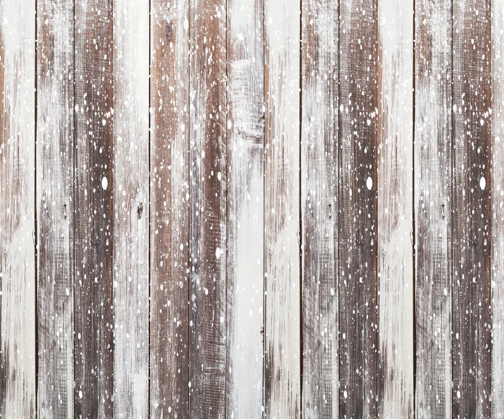 Kate Winter Scenery Wood With Snow Christmas Backdrops - Katebackdrop